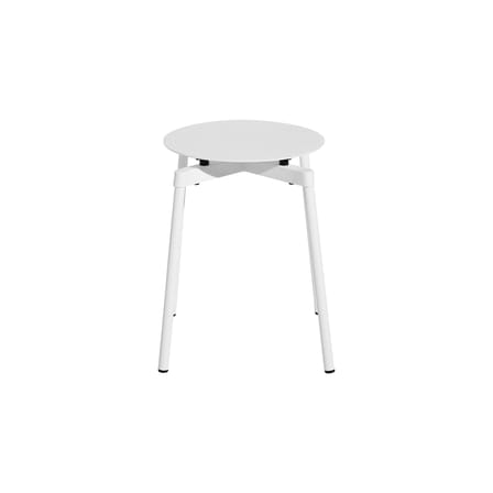Tabouret empilable Fromme métal blanc / Aluminium - Petite Friture