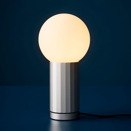 Tischleuchte Turn On glas silber - Hay