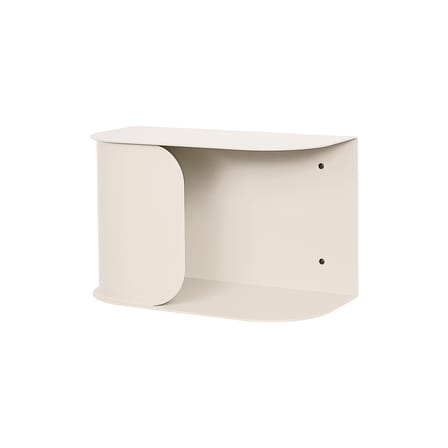 Wandmontierter Nachttisch Steel metall beige / L 40 cm - NOBODINOZ