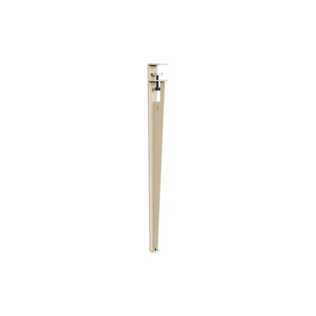  Base, legs metal beige with vise mount by Uchronia / H 75 cm - For creating tables and Desks - TIPTOE