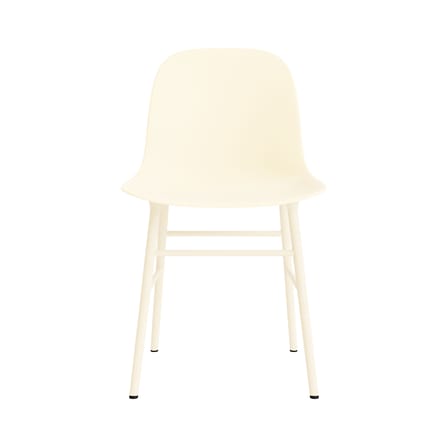Chaise Form plastique beige / Pieds métal - Normann Copenhagen