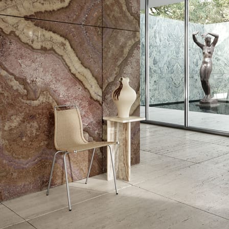 Chaise PK1 fibre végétale beige / Poul Kjærholm, 1955 - Corde de papier - CARL HANSEN & SON