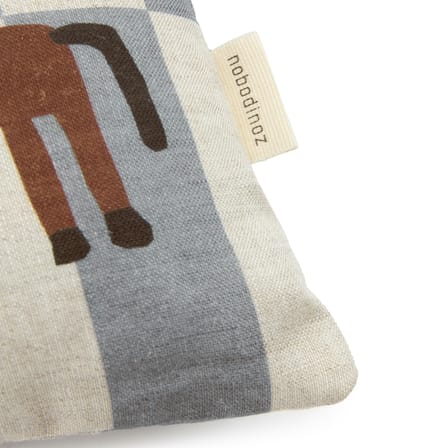 Coussin Vibes Rectangular tissu bleu / Small - 33 x 22 cm - NOBODINOZ