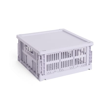 Couvercle  plastique violet / Pour panier Colour Crate Medium Square & Cube 30 x 30 cm - Hay