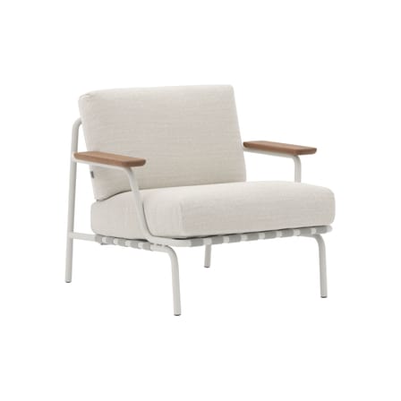 Fauteuil rembourré Settle tissu blanc - Muuto
