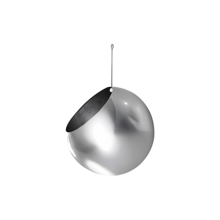Globe Large Hanging flowerpot metal silver / Ø 21 cm - AYTM