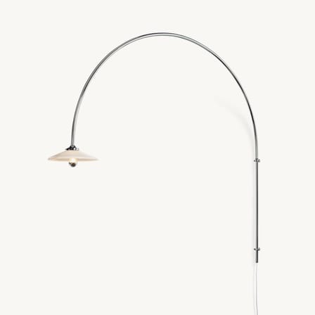 Wandleuchte mit Stromkabel Hanging Lamp n°3 metall silber / H 135 x B 137,5 cm - valerie objects