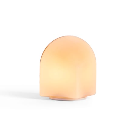 Kabellose, wiederaufladbare Außenlampe Parade glas rosa / H 16 cm - Hay