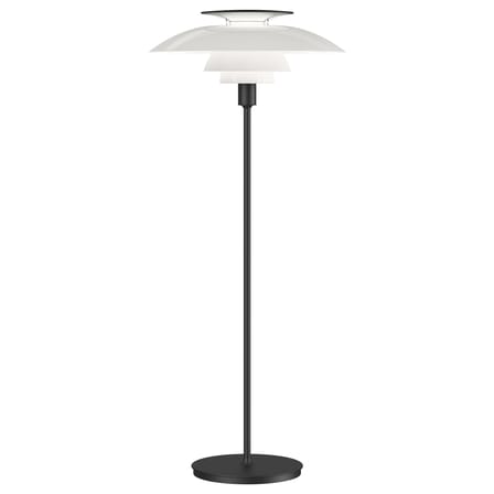 Lampadaire PH 80 plastique blanc / 1974  - Ø 55 x H 131,5 cm - Variateur - Louis Poulsen