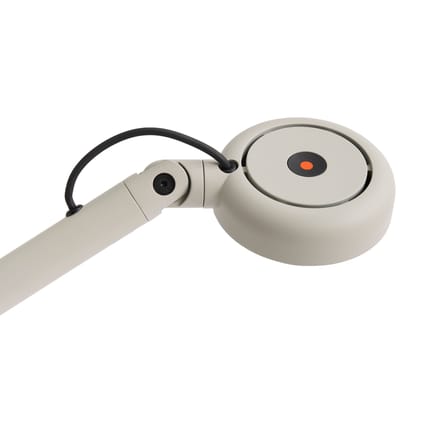 Lampe de bureau Fifty-Fifty LED métal gris / Orientable - Hay