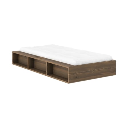 Lit 1 place Ziggy / Pour matelas 90 x 200 cm - Rangements intégrés - KARUP