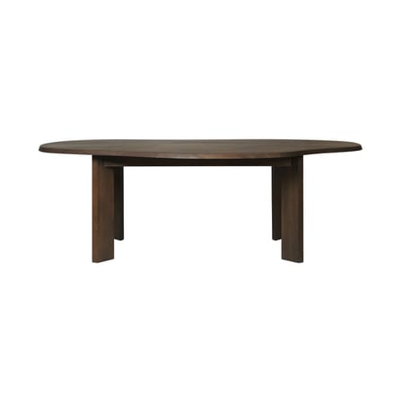 Ovaler Tisch Tarn holz natur / Asymmetrische Form - Ø 220 cm - Ferm Living