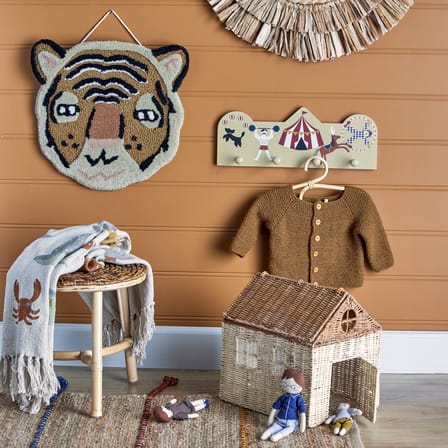 Portemanteau Miou bois multicolore / L 42 cm - Bloomingville