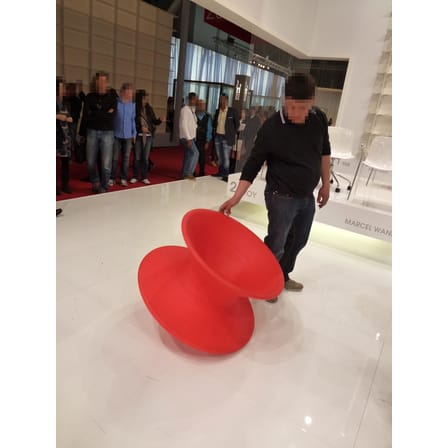 Rocking chair Spun plastique rouge / Thomas Heatherwick, 2010 - Magis