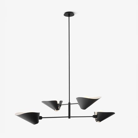 Suspension Bonnet SC93 métal noir / L 140 x H 140 cm - &tradition