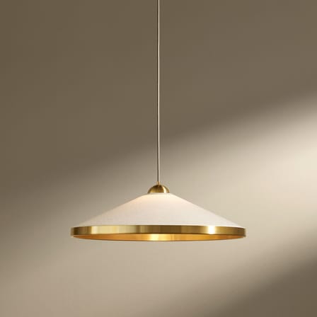 Suspension Songe tissu blanc / Ø 60 cm - Maison Sarah Lavoine