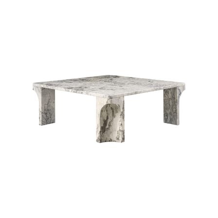 Table basse Doric marbre gris / 80 x 80 cm - Gubi