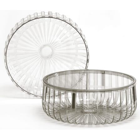 Table basse Panier plastique transparent / Coffre -  Bouroullec, 2006 - Kartell