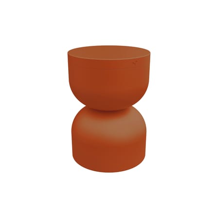 Tabouret Piapolo métal orange / Coffre rangement - Fermob
