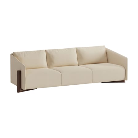 Divano destro Timber tessuto beige / 4 posti - L 260 cm - KANN DESIGN