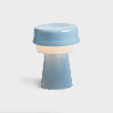 Tischleuchte Hat keramik blau / Ø 16 x H 20 cm - & klevering