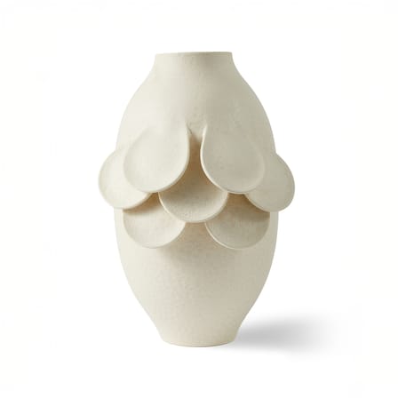 Vase Quillie medium céramique beige / Ø 25 x H 45 cm - POLSPOTTEN