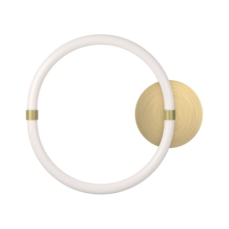 Applique Unseen LED - O plastique blanc / Ø 34 cm - Petite Friture