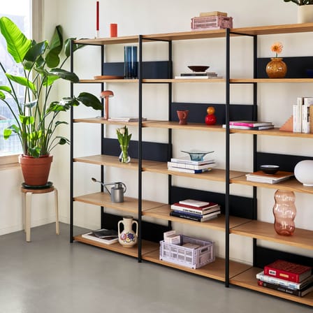 Bibliothèque UNIT 6 métal noir / H 180  x L 244 cm - TIPTOE