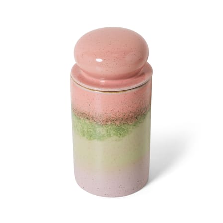 Boîte hermétique 70s ceramics céramique rose / Ø 11 x H 22,5 cm - HK LIVING