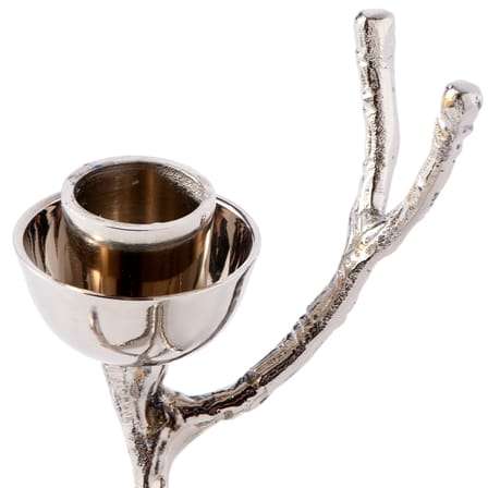 Bougeoir Twiggy XS métal argent / L 18 x H 14 cm - Pols Potten