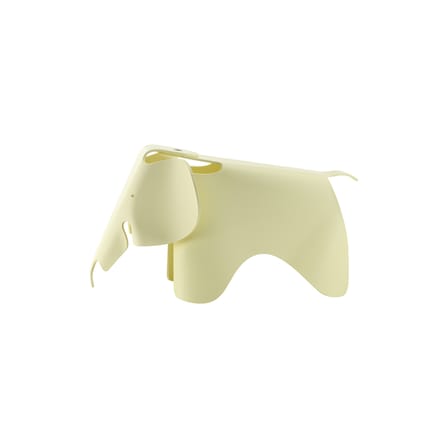 Eames Elephant RE (1945) Decoration plastic material yellow / L 78.5 cm - Recycled plastic - Vitra