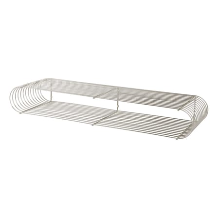 Étagère Curva Large argent métal / L 80,4 cm - AYTM