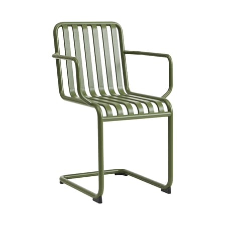 Fauteuil de repas Palissade Cantilever métal vert / Small - Hay