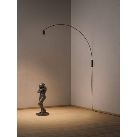 Applique avec prise Fox métal noir / LED - L 150 cm / Pivotant & orientable - Nemo