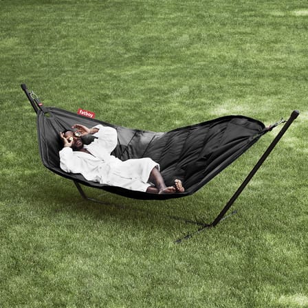 Hamac avec support Headdemock noir / Polyester - Fatboy