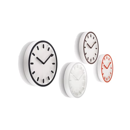 Horloge murale Tempo plastique orange / Naoto Fukasawa, 2013 - Magis