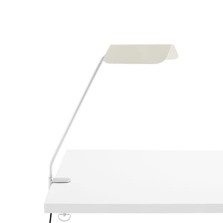 Lampe de bureau Apex Desk Clip métal blanc / Base étau - Orientable / H 43 cm - Hay