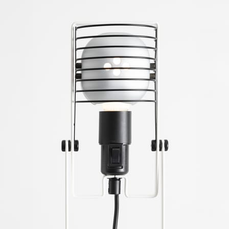 Lampe de table Sintesi métal blanc / Ernesto Gismondi, 1975 - Orientable - Artemide