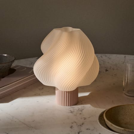 Lampe sans fil rechargeable Soft Serve rose - CRÈME ATELIER