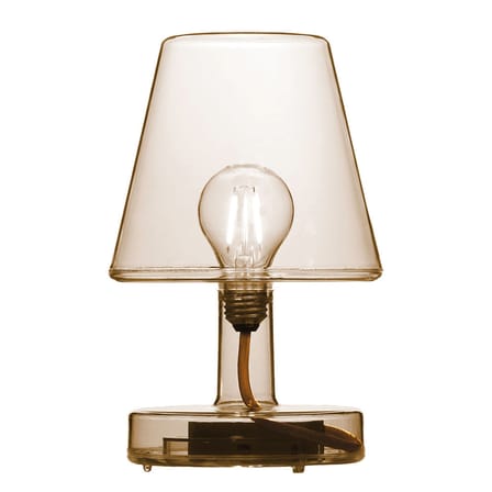 Lampe sans fil rechargeable Transloetje LED plastique marron / Ø 16 x H 25 cm - Fatboy