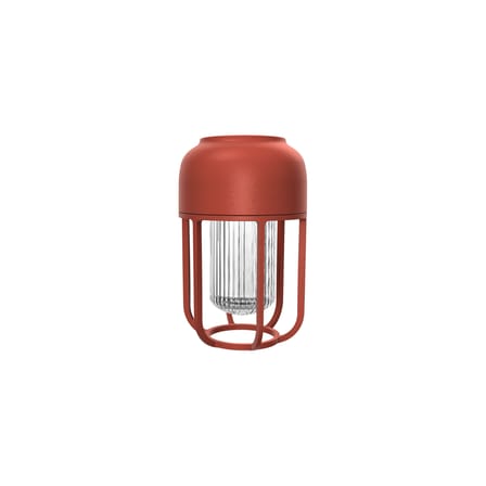 Lampe solaire d'extérieur Light N°1 métal rouge / LED - Chargeur à induction inclus - Houe