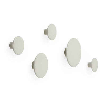 Patère The Dots Wood Large / Bois - Ø 17 cm - Muuto
