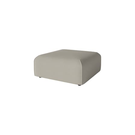 Pouf d'extérieur Arke tissu beige / Canapé de jardin modulable - 90 x 90 cm - Bolia