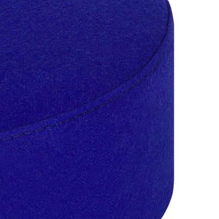 Sitzkissen Folk Petit textil blau / Ø 50 x H 25 cm - NOO.MA