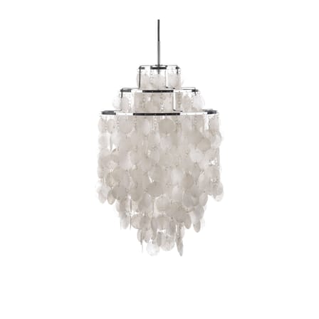 Suspension Fun 1DM verre blanc / Ø 45 cm - Panton 1964 - Verpan