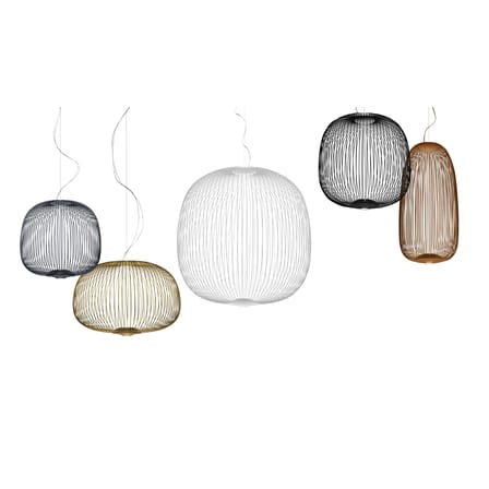 Suspension Spokes 3 My Light métal cuivre / LED - Bluetooth / Ø 61 x H 42 cm - Foscarini