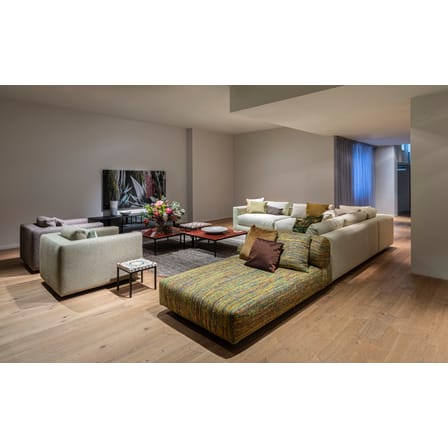 Table d'appoint Not a Harem - Cross tissu multicolore / 45 x 45 x H 40 cm - Coton imprimé - Moroso