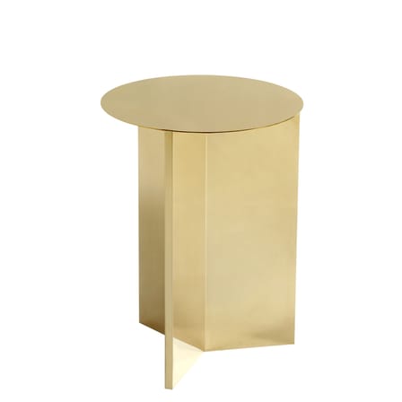 Table d'appoint Slit Metal or métal / Haute - Ø 35 X H 47 cm - Hay