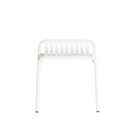 Tabouret Week-End métal blanc / Aluminium - Petite Friture