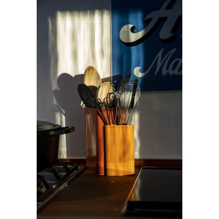 Vase Canvas Large céramique marron / H 20,5 cm - Fait main - raawii